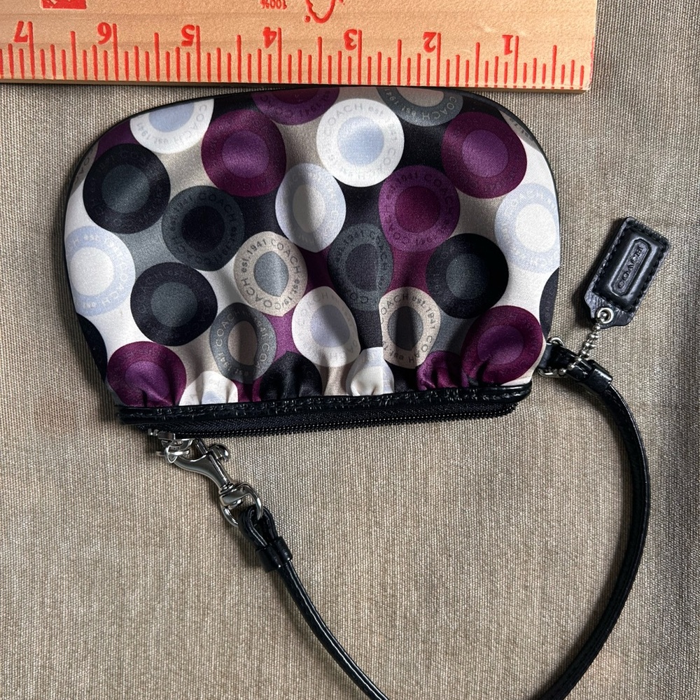 Coach Multicolor Circle Wristlet Bag